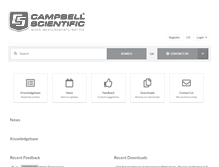 Tablet Screenshot of helpdesk.campbellsci.com.au